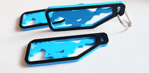 Брелок Mustang Ford Blue/Black GT