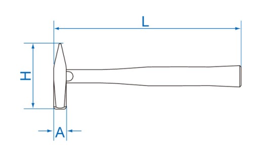 LOCKSTOCK HAMMER 2000 2,0 кг 400 мм ПРОЧНАЯ РУЧКА KING TONY 7823-20