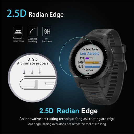 4 ЗАКАЛЕННЫХ ЗАЩИТНЫХ СТЕКЛА Garmin Forerunner 945