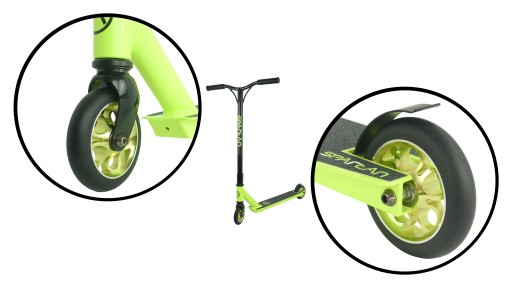 Каскадер-самокат Stunt Neon Freestyle ABEC 7