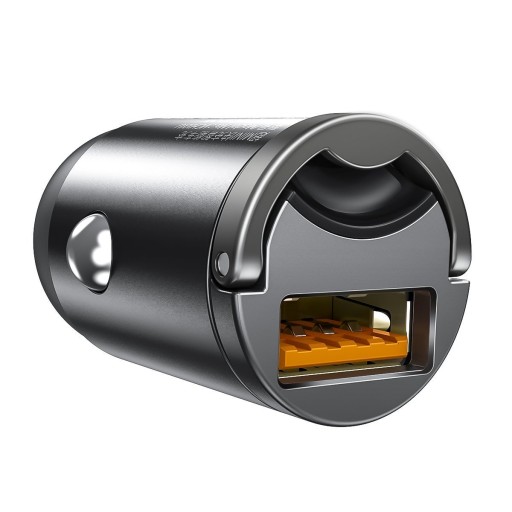 АВТОМОБИЛЬНОЕ ЗАРЯДНОЕ УСТРОЙСТВО BASEUS SMALL FAST USB QC 3.0 30 Вт НЕ ВЫСТУПАЕТ ИЗ ПОРТА
