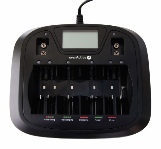 NC900U LCD-зарядное устройство everActive для R03/R6/R14/R20/9V