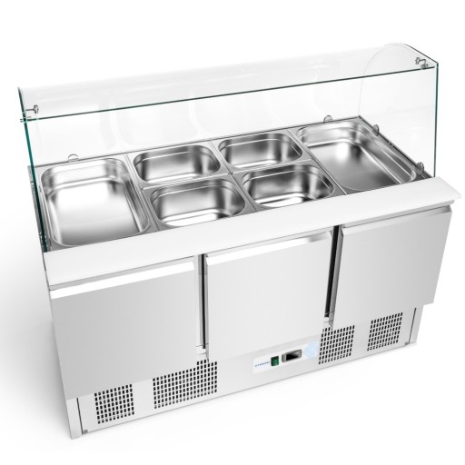 FORGAST STÓŁ CHŁODNICZY SAŁATKOWY 3-DRZWI FG07104