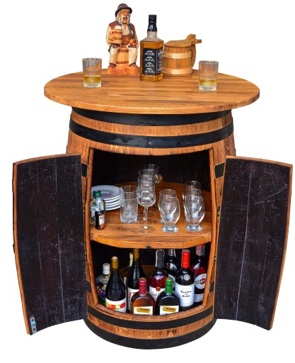 Dębowy Bark Door со столиком Barrel