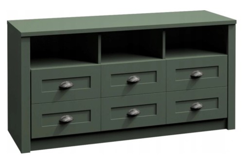 Provence Green W2S витрина зеленая мебель для гостиной