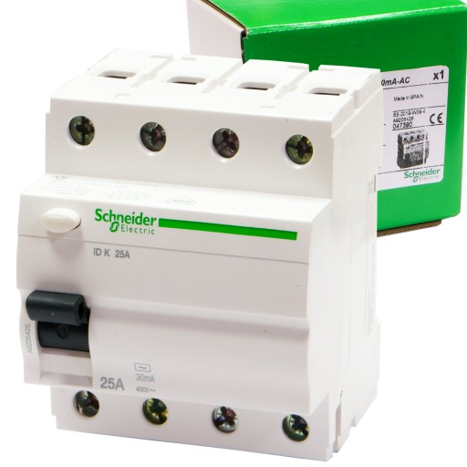 Устройство защитного отключения 4П 25А 30мА AC IDK-25-4-30-AC A9Z05425 SCHNEIDER