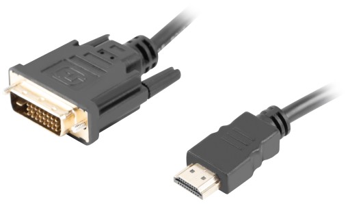 Кабель DVI-D HDMI 1,8 м, золотой DualLink 4K 3D ARC 24+1