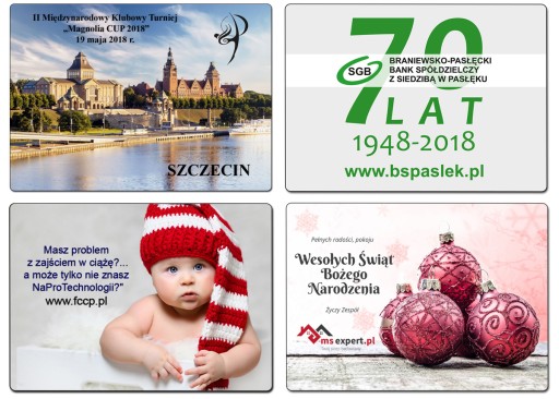 Магнитные визитки, рекламные магниты KOŁO 100 шт.