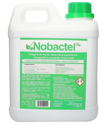 Nobactel 2000мл дезинфекция удаляет вирусы и бактерии