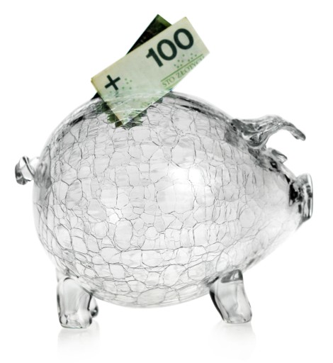 Большая стеклянная копилка PIGGY Crackle в ПОДАРОК, прозрачная, бьющаяся