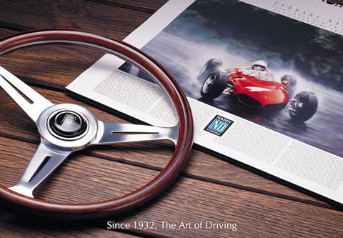 Оригинальный деревянный руль Nardi Classic, черный