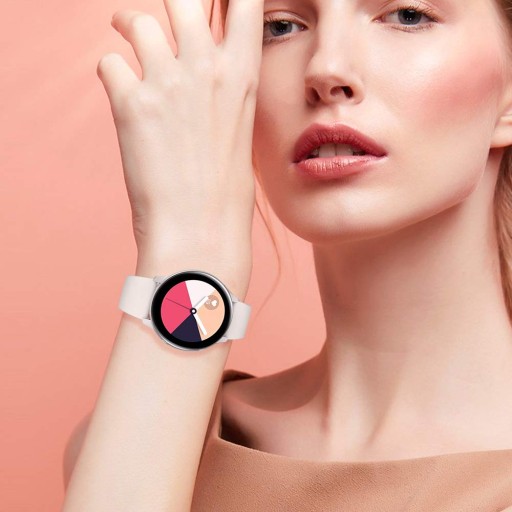 BIAŁY pasek do SAMSUNG GALAXY WATCH ACTIVE SM-R500