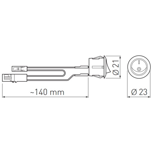 Кулисный переключатель AE-WLC01-20 Черный
