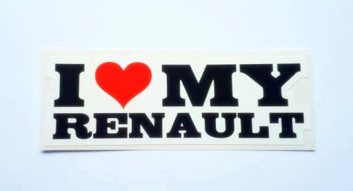 Наклейка «Я ЛЮБЛЮ СВОЙ RENAULT»