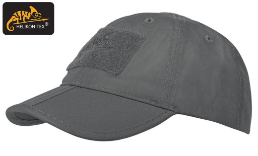 Czapka z daszkiem Helikon Folding Składana Regulowana Bejsbolówka Grey