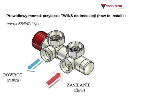 Регулирующий клапан Twins 50 мм матовый черный + разъемы PEX + расширение
