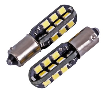 СВЕТОДИОДНАЯ ЛАМПА 24 SMD 2835 H6W BAX9S ПОЛОЖЕНИЕ CANBUS