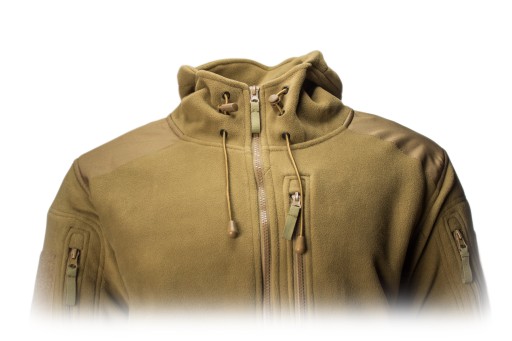 BLUZA POLAROWA TURYSTYCZNA POLAR TEXAR HUSKY GRUBA 360g KURTKA COYOTE XL