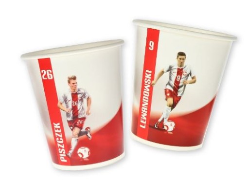 Kubki papierowe euro 2020 reprezentacja 6 szt