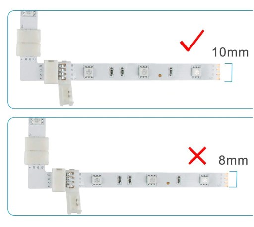 Угловой разъем L 90 Светодиодный светодиод RGB 4PIN 10 мм