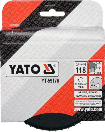 YATO YT-59176 РАШМИЛЬ ДЛЯ ДЕРЕВА 118MM