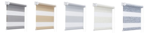 ROLETA DZIEŃ NOC 124x150 CM Z NAPINACZEM KOLORY