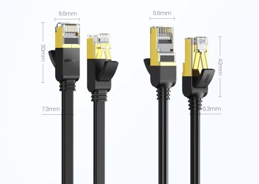 Кабель Ethernet LAN JR45 CAT7 10 ГБ — стример NAS