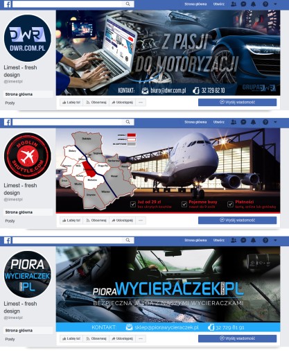 FACEBOOK FANPAGE графический дизайн аватар + фоновое фото