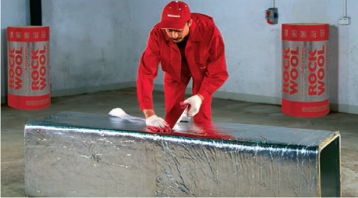 ALU LAMELLA WOOL MAT 20мм10м2 Минеральная вата + алюминиевая лента