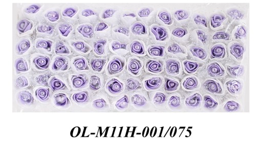 M11 Цветы из пенопласта с жемчугом 2,5см/72шт, 10 цветов
