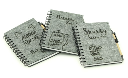 Notes pamiętnik ekologiczny personalizowany grawer