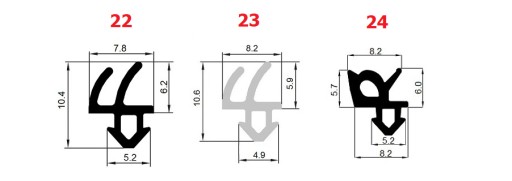 Уплотнитель оконный VEKA S-834x