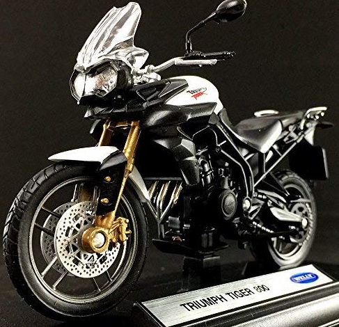 TRIUMPH Tiger 800 мотоцикл 1:18 Welly металл