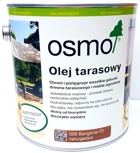 Osmo Terrace Масло для террас 006 Bangkirai 125мл