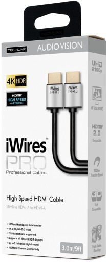 KABEL PRZEWÓD HDMI 4K HDR TECHLINK IWIRES PRO 3m