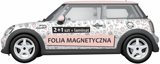 Магнитная реклама 2xSIDE+BACK Автомобильный магнит УФ-ламинат - CANVA