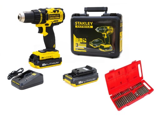Stanley FMC600D2 18 В/2,0 Ач дрель/шуруповерт