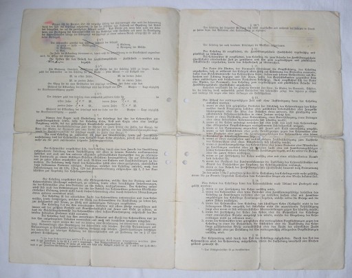 1912 ПОСЕНЬ ПОЗНАНСКИЙ ДОГОВОР О СТАЖИРОВАНИИ А. МАРКОВСКОГО