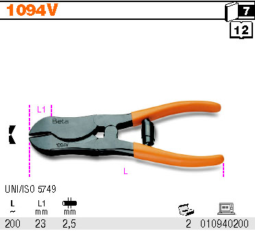 РЫЧАГОВЫЕ КРЕЗЕЦЫ 200MM BETA 1094V