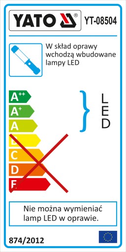 ЛАМПА ДЛЯ МАСТЕРСКОЙ 3 Вт COB LED Li-Ion micro USB YATO