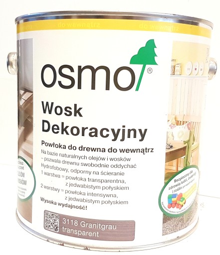 Osmo 3118 WOSK Dekoracyjny 0,75 l GRANITOWY SZARY