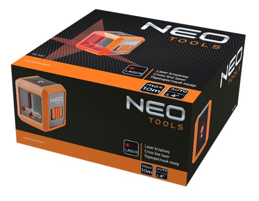 NEO CROSS CROSS ЛАЗЕРНЫЙ УРОВЕНЬ 10 м + КОРПУС + РУЧКА