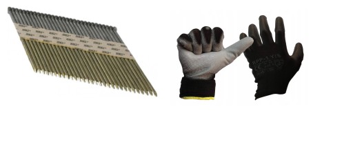 GWOŹDZIE na taśmie papier 2,8x65mm 3tys gwoździarka GŁADKIE CZARNE