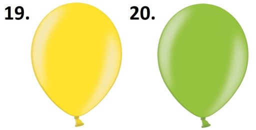 МЕТАЛЛИЧЕСКИЕ ШАРЫ BELBAL 25СМ 26 ЦВЕТОВ 100ШТ.