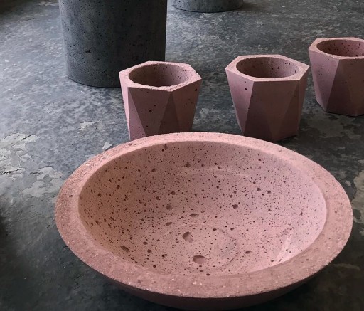 БЕТОННАЯ ЧАША из CONCRETE BOWL SLIM M диаметр 34 см.