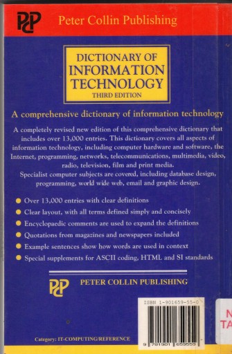Словарь информационных технологий Peter Collin Publishing