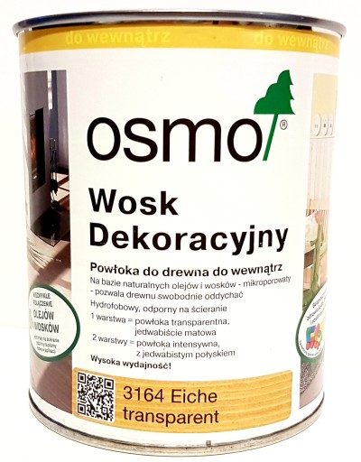 Osmo 3164 Декоративный ВОСК 0,75 л ДУБ