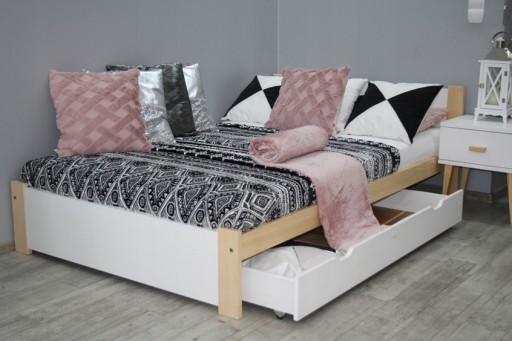 Кровать ЛИЛА 160х200 белая сосна + массивный каркас