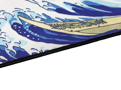 Большой коврик XXL для клавиатуры и мыши для стола BIG WAVE 120x60 см