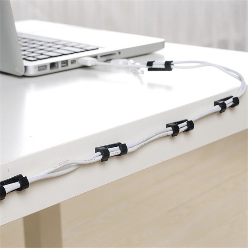 Klips uchwyt mocowanie organizer kabli 20 szt